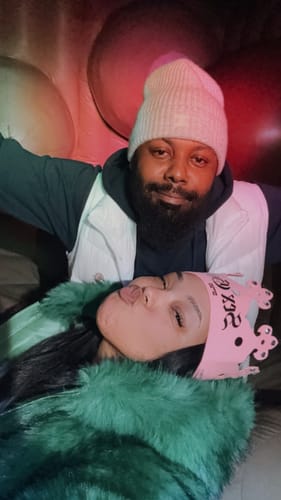 Customer photo review of GEMINI FAUX FUR JACKET