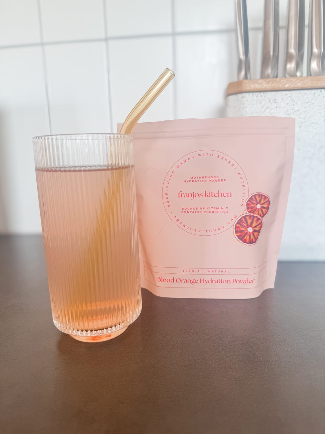 Customer photo review of Motherhood Hydration Powder - Blood Orange