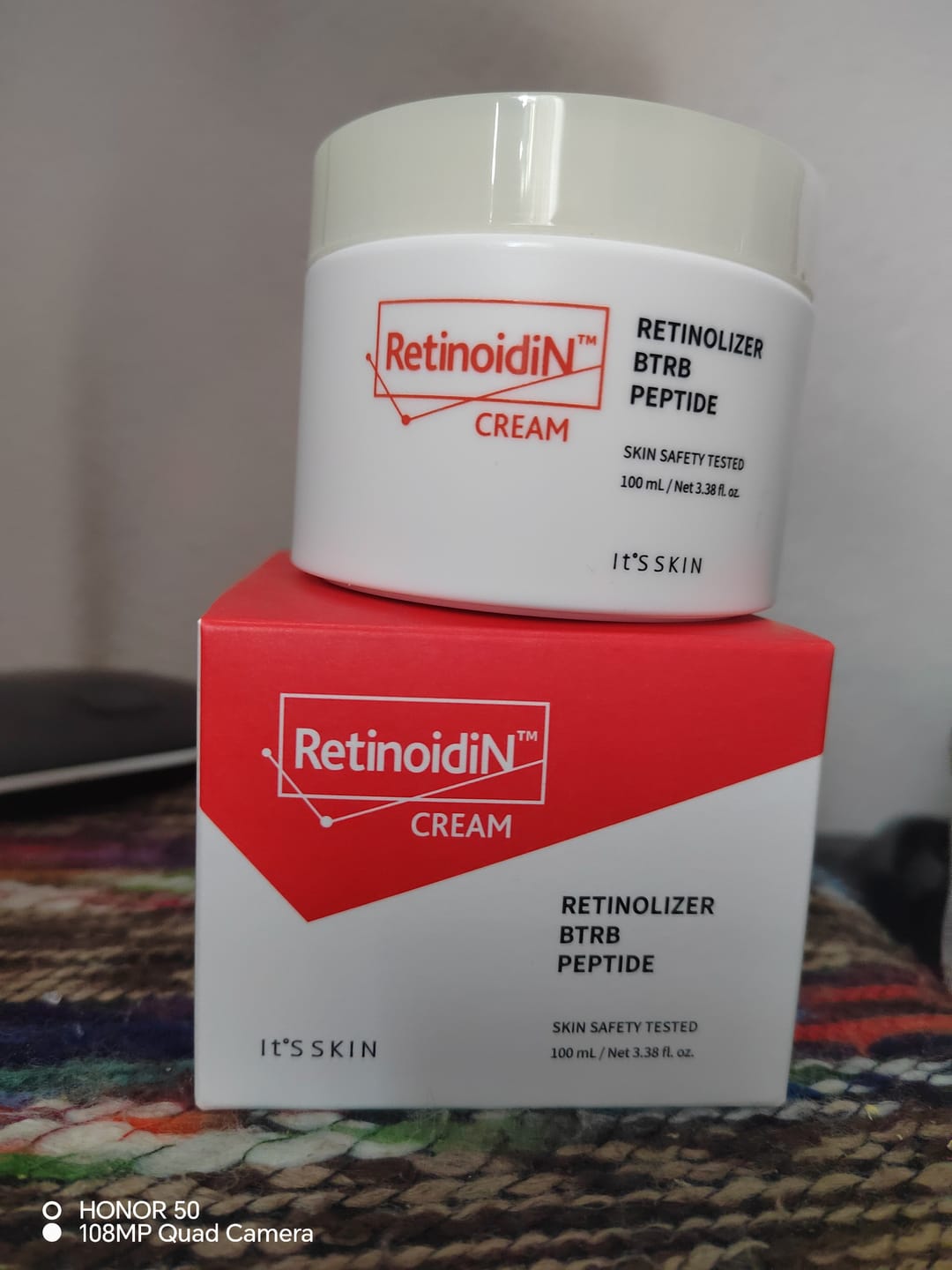 Customer photo review of Pretnovecošanās krēms ar retinolu un argirelīnu It's Skin Retinoidin Cream