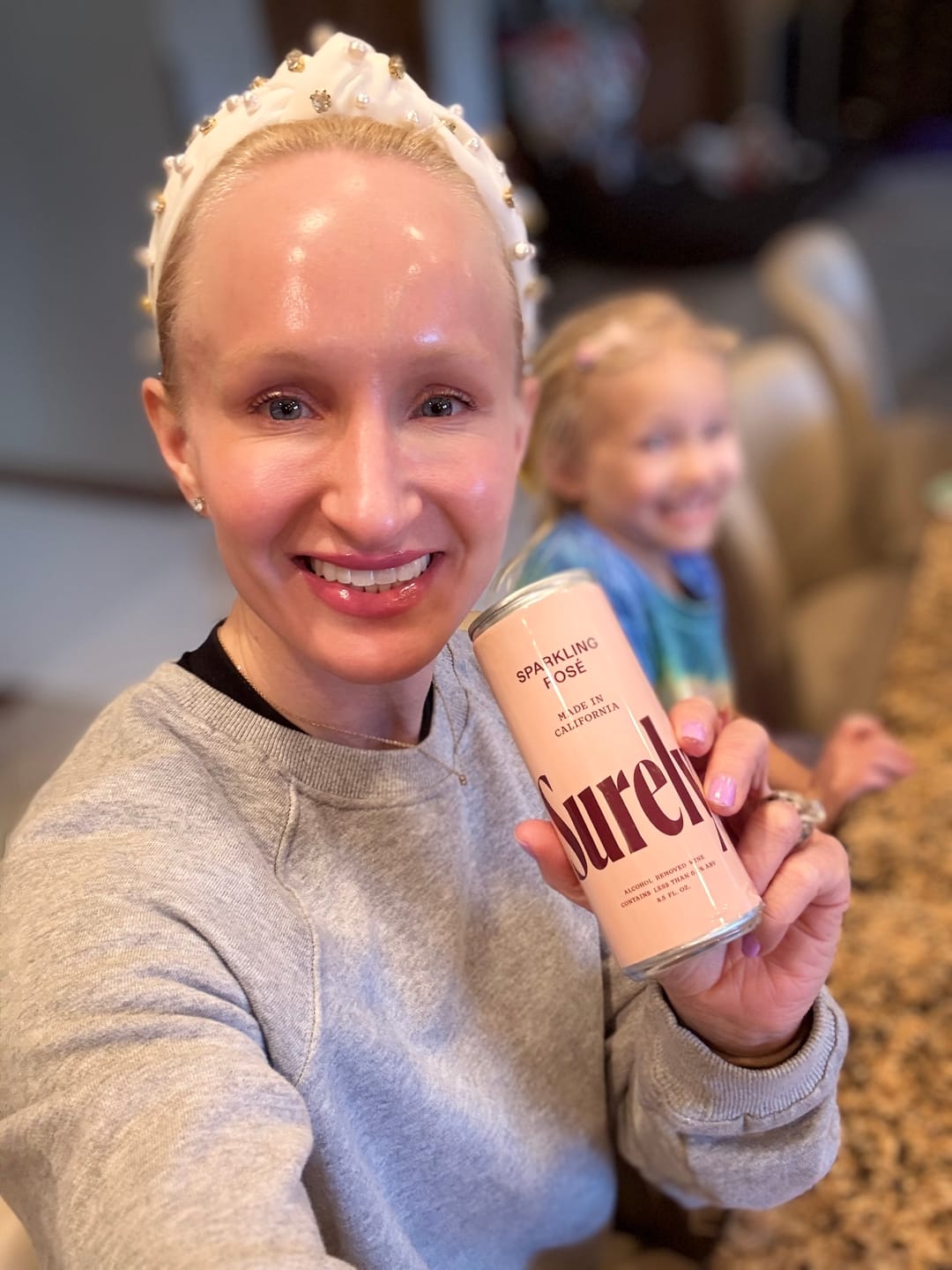 Customer photo review of Non-Alcoholic Sparkling Rosé Can 4-Pack