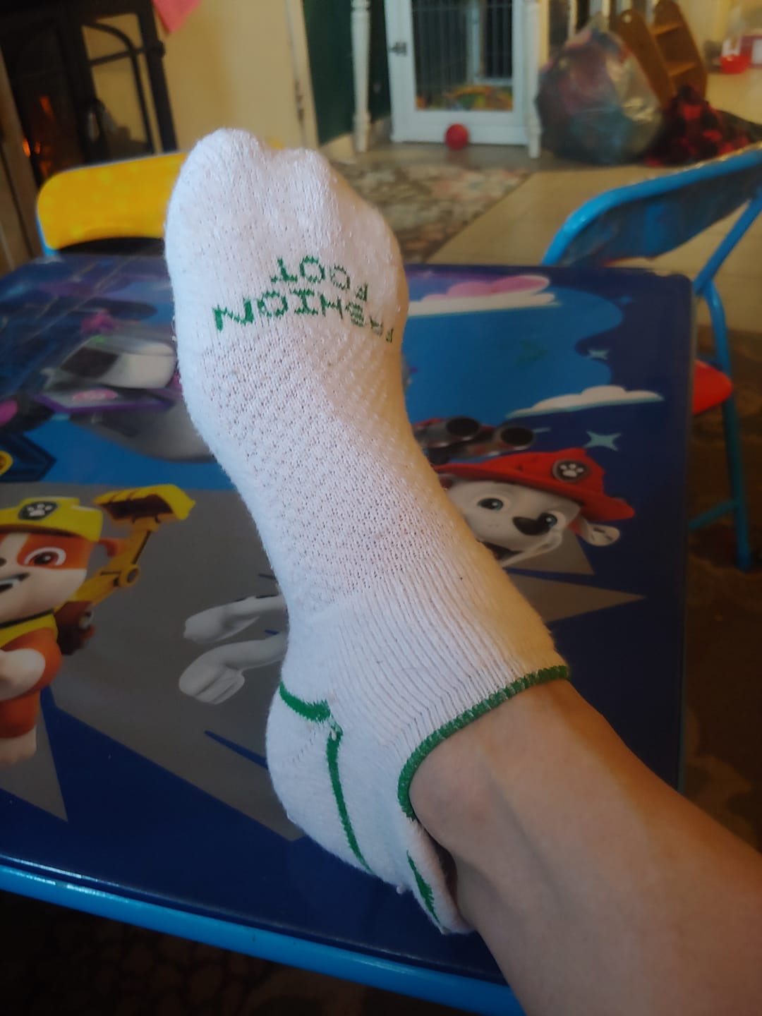 Customer photo review of 3 Pair Women's Cotton Low Cut Tab Socks
