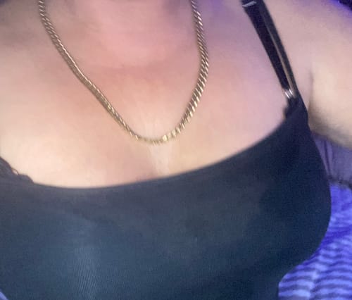 Customer photo review of 18k Gold Cuban Link Chain