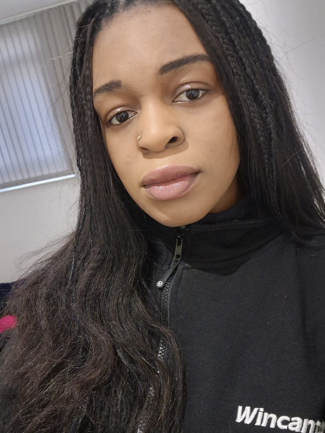 Customer photo review of Yaki Straight Human Crochet Hair