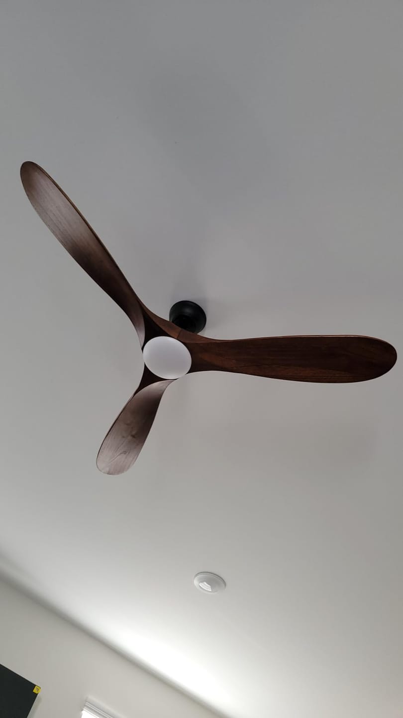 Customer photo review of WOMO 52 Inch 3 Blade Large Ceiling Fan Lamp-WM5107