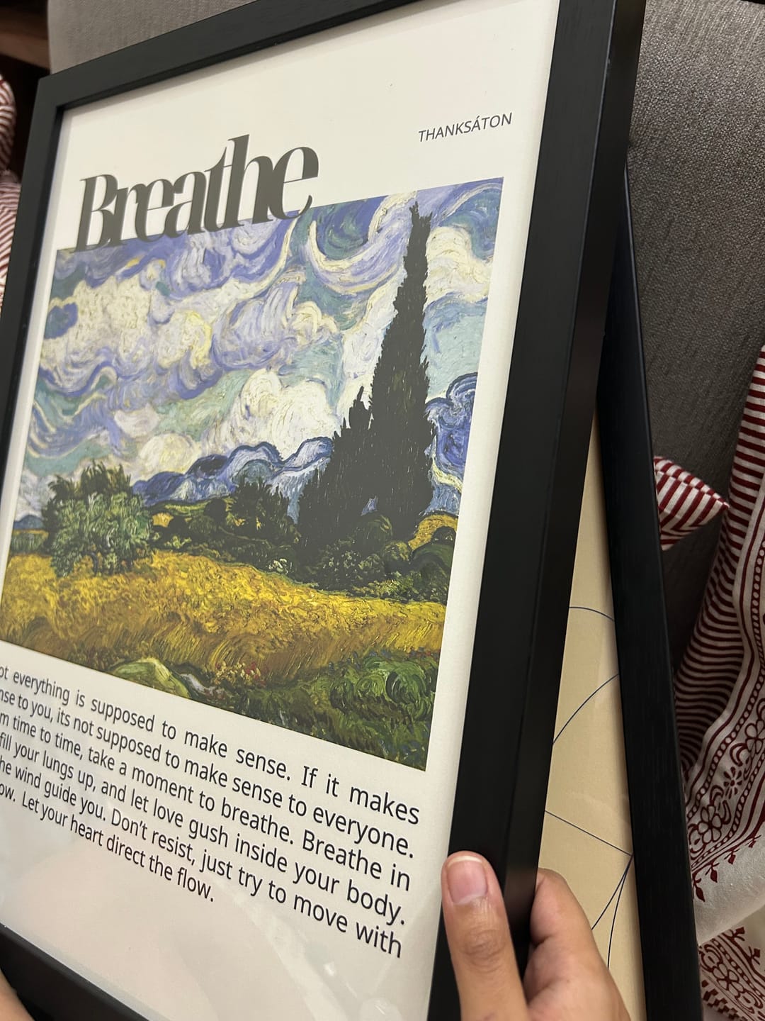 Customer photo review of Breathe Poster