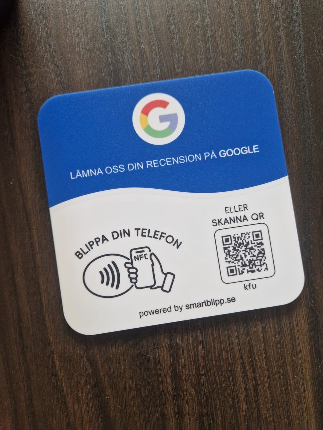 Customer photo review of Google Recensionsplatta NFC