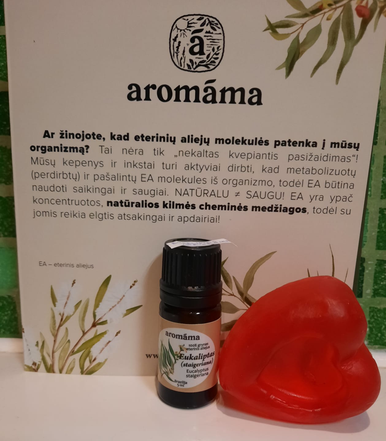 Customer photo review of Eukaliptų (spindulinių) eterinis aliejus