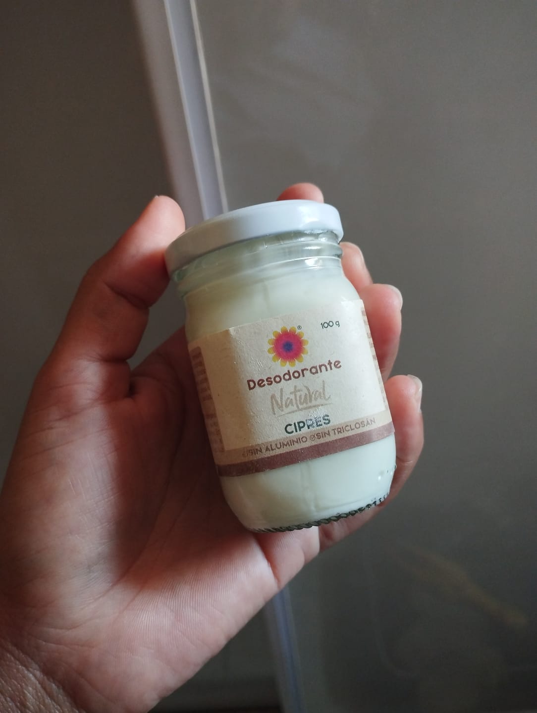 Customer photo review of Desodorante natural sin aluminio