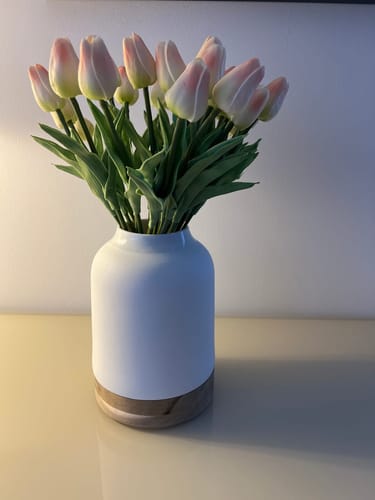 Fotorecensie van een klant over Tulpen Boeket - Oud Roze (25 stengels)