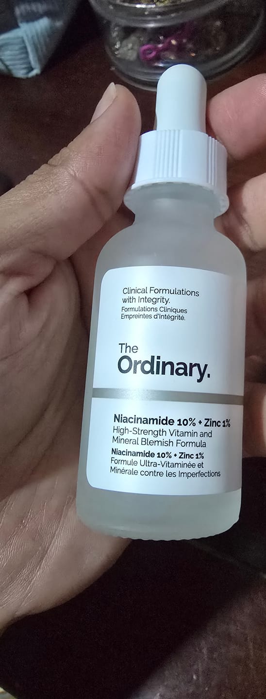 Customer photo review of Niacinamide 10% + Zinc 1% Oil Control Serum