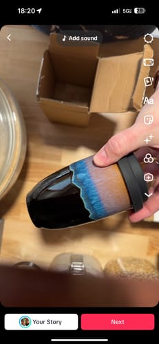 Customer photo review of Monsoon Cup (Includes Lid & Band)