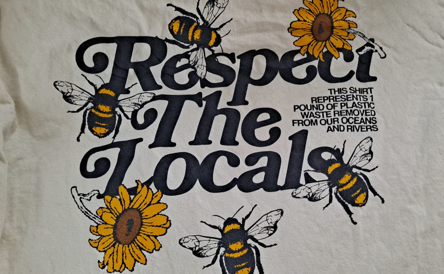 Customer photo review of Respect Your Local Bees Graphic Tee