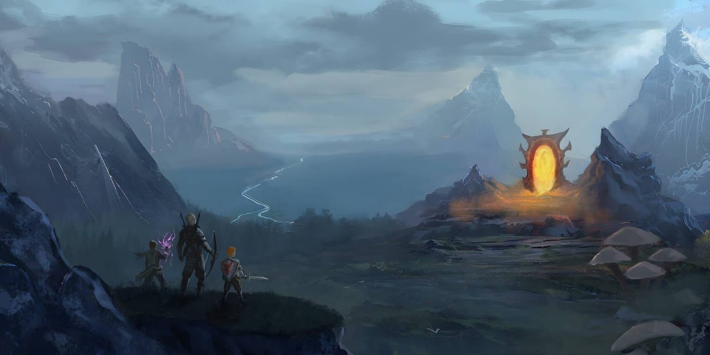 Customer photo review of Fantasy Landscape Commission