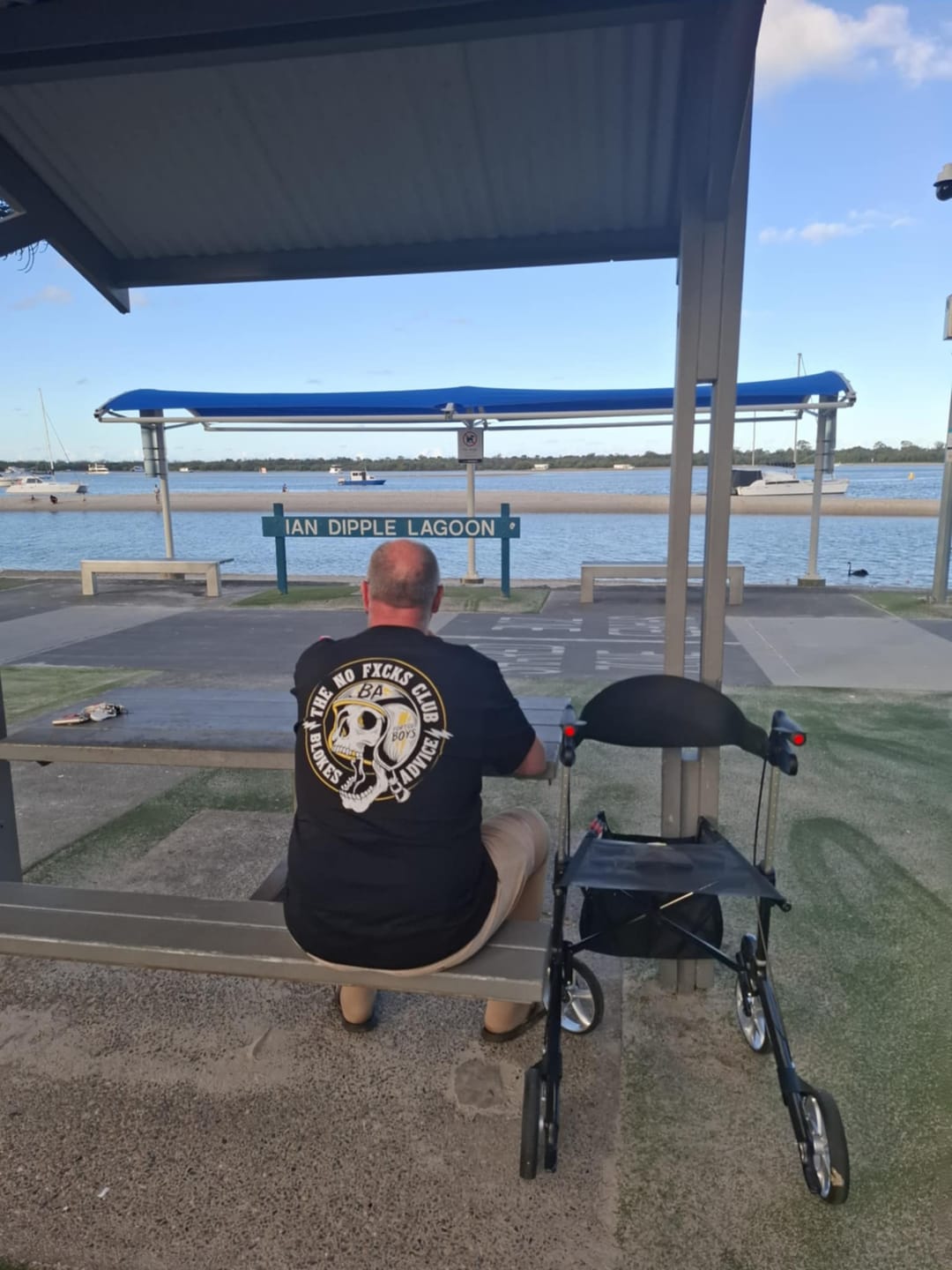 Customer photo review of No FKs Club Tee - Black