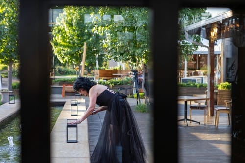 Customer photo review of Outdoor Solar Lantern with Touch Control