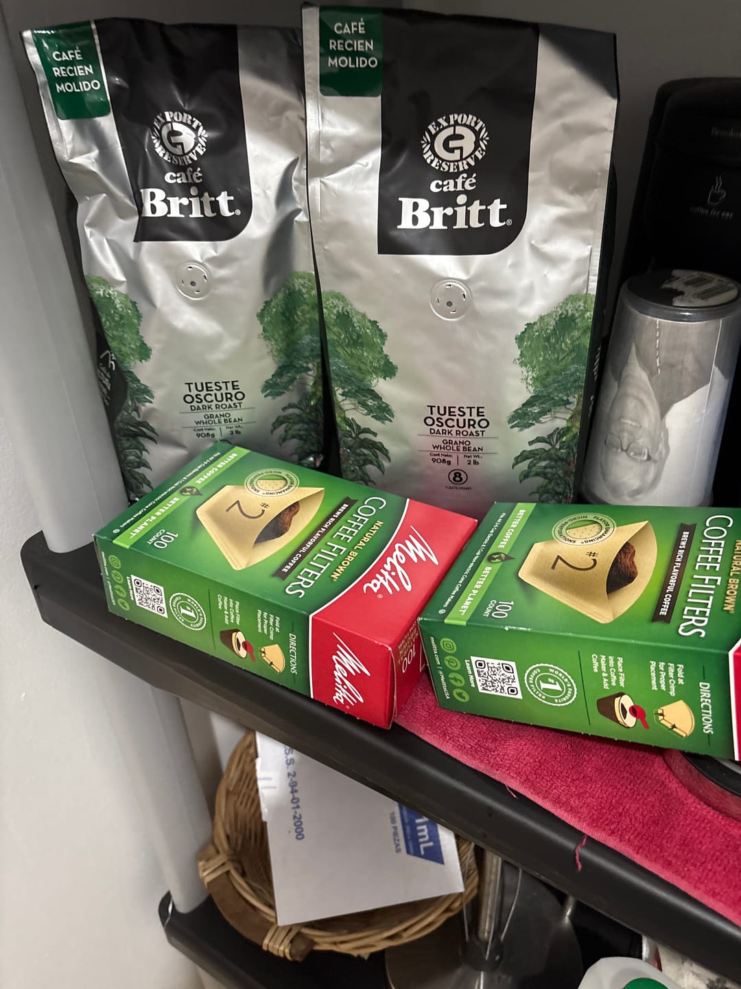 Customer photo review of Café Britt Tueste Oscuro Molido