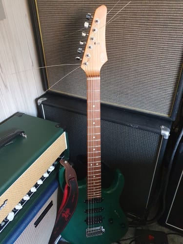 Customer photo review of 【Offene Kiste】Donner DST-700 E-Gitarre Waldgrün