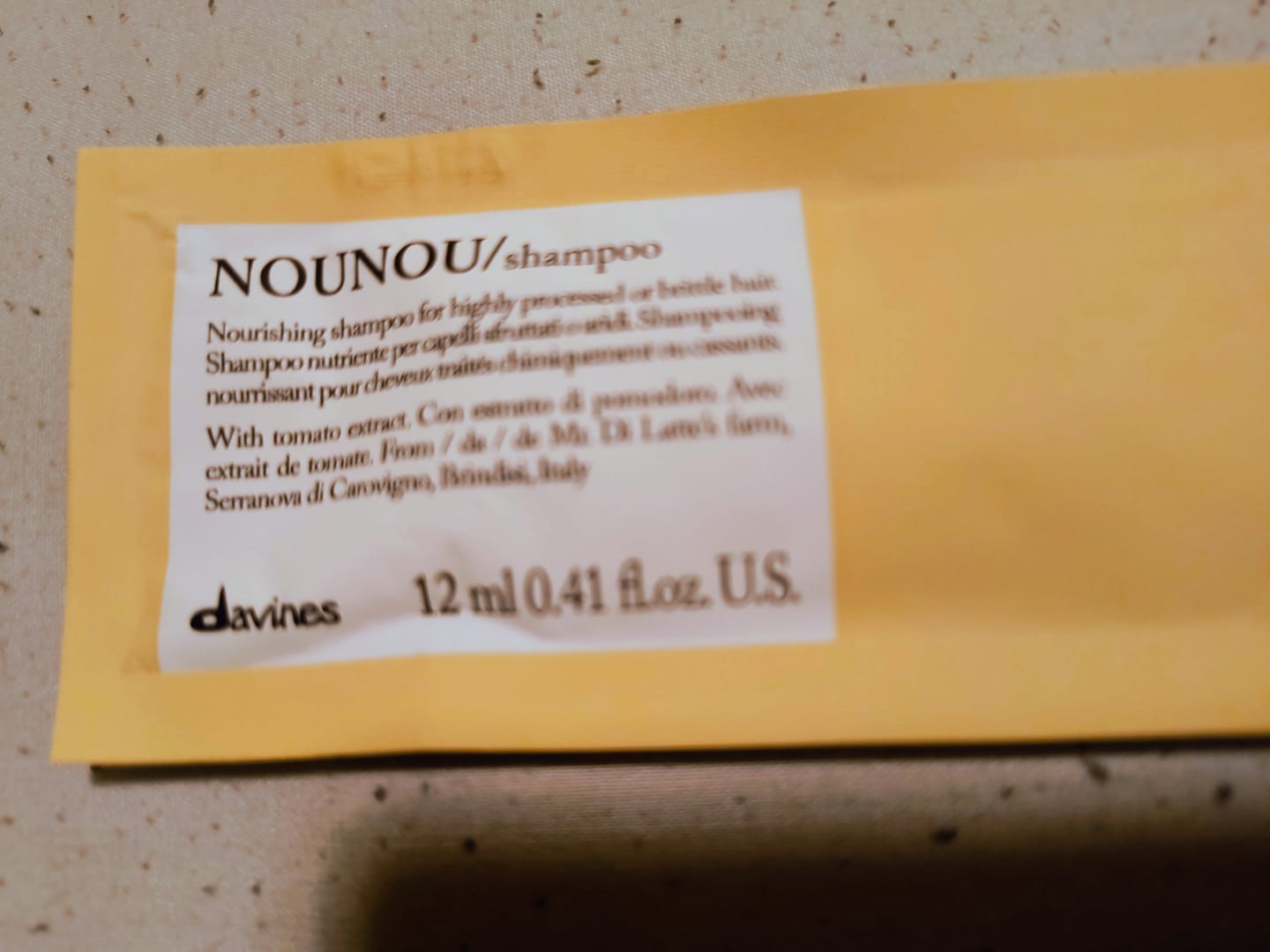 Customer photo review of Shampoo Essential Nounou Davines