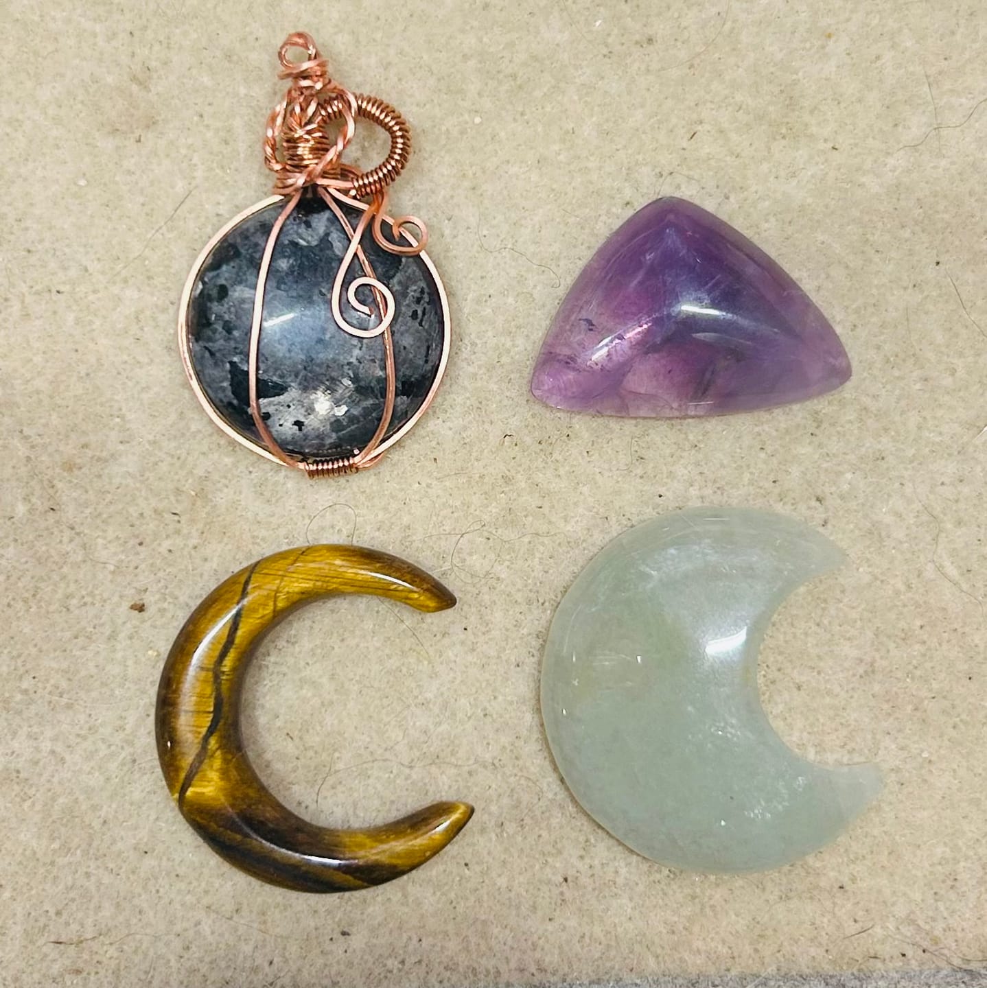 Customer photo review of Stone Flat Back Cabochon in Dancing in Moonlight