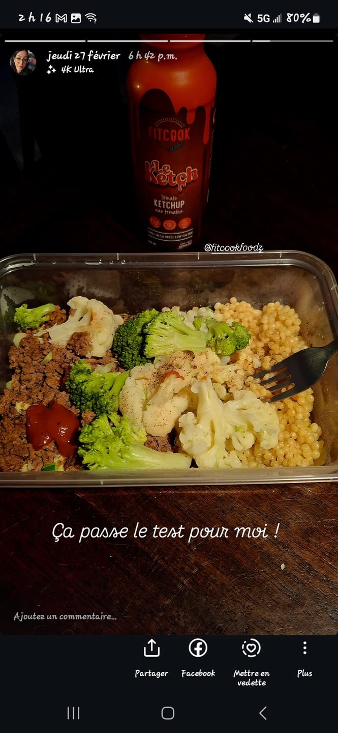 Customer photo review of Fitcook Foodz - Les Condiments 355ml