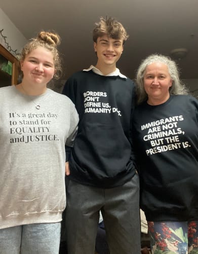 Customer photo review of Justice Unisex Sweatshirt