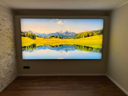 Customer photo review of Canvalight® Leuchtbild | Sommerlandschaft in den Alpen | Querformat