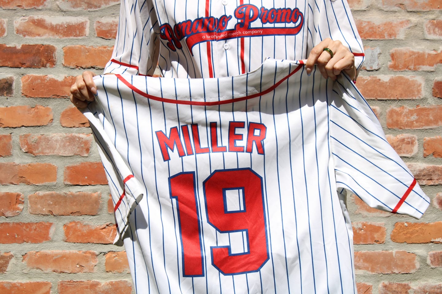 Customer photo review of 150GSM Mesh Jersey Custom Button Down Baseball Jersey (Full Dye Sublimation) #50058