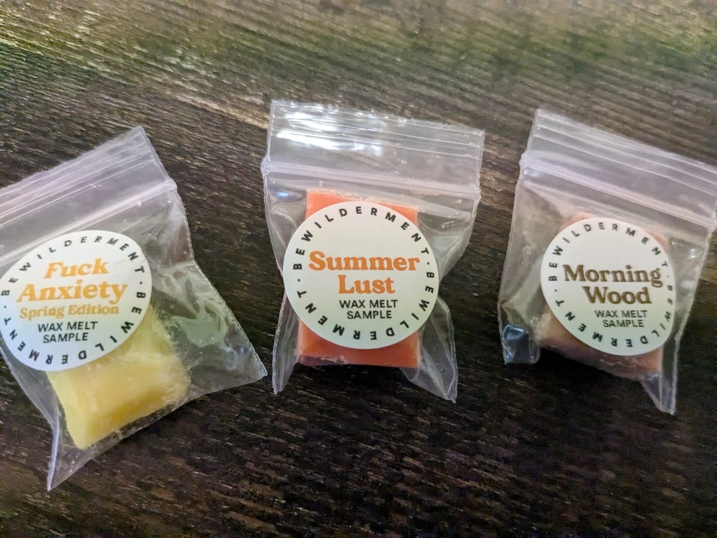 Customer photo review of Wax Sample Pack