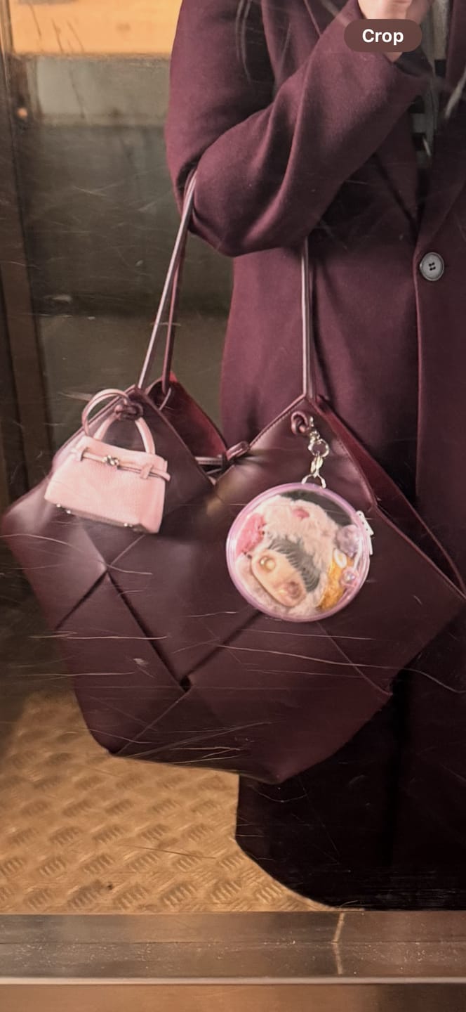 Customer photo review of Taylor Contexture Leather Bag, Plum