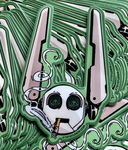 Customer photo review of 100 - 3" Custom Vinyl Stickers
