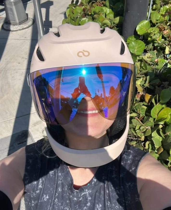 Customer photo review of VIRGO INTEGRAL | Integral Cycling Helmet