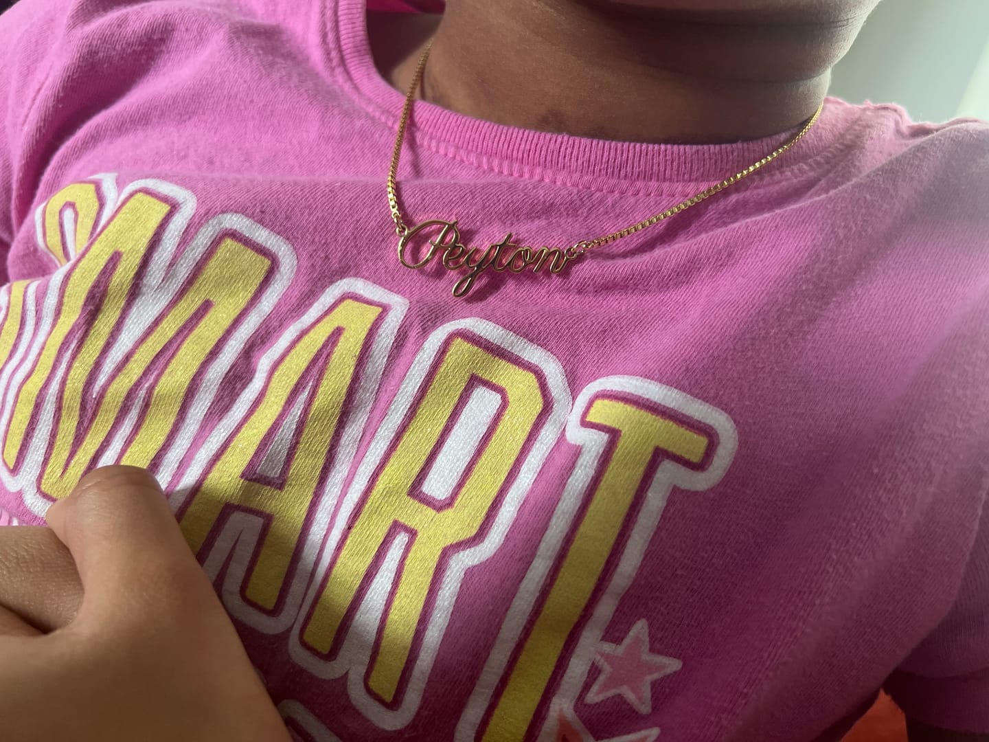 Customer photo review of Personalized Name Necklace