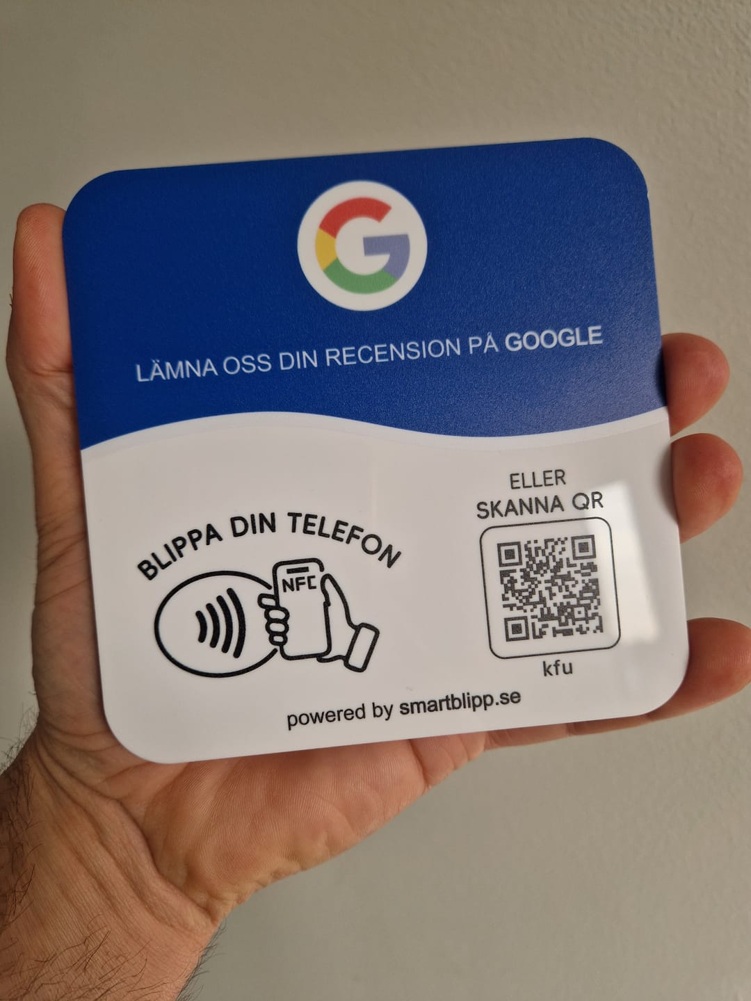 Customer photo review of Google Recensionsplatta NFC