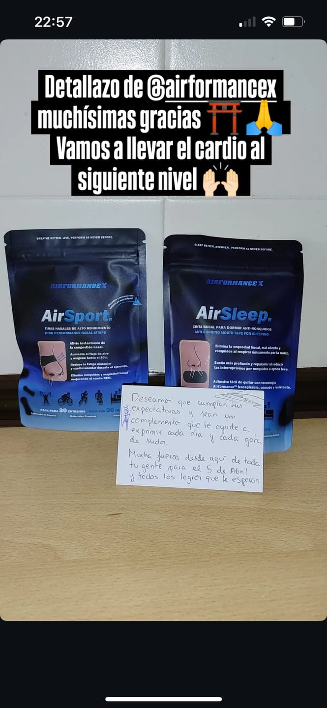 Customer photo review of AirSport® Tiras Nasales de Alto Rendimiento