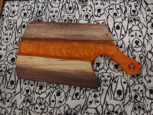 Customer photo review of 12.5x6.8x0.75" Small Free Flow Cheese Board Silicone Mold