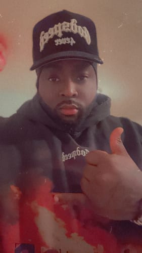 Customer photo review of Godspeed Hollywood Inferno Hoodie Washed Black