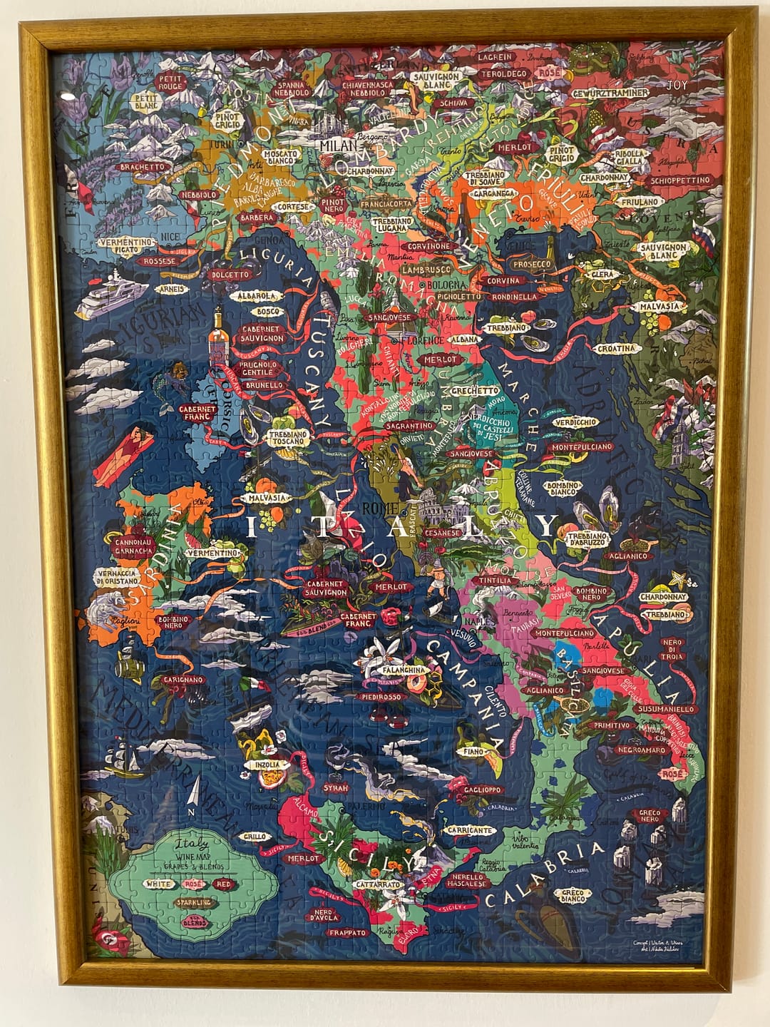 Customer photo review of Wine Puzzle - Italy