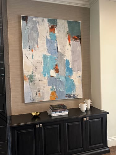 Customer photo review of Modern Abstract  Painting #ABAV50