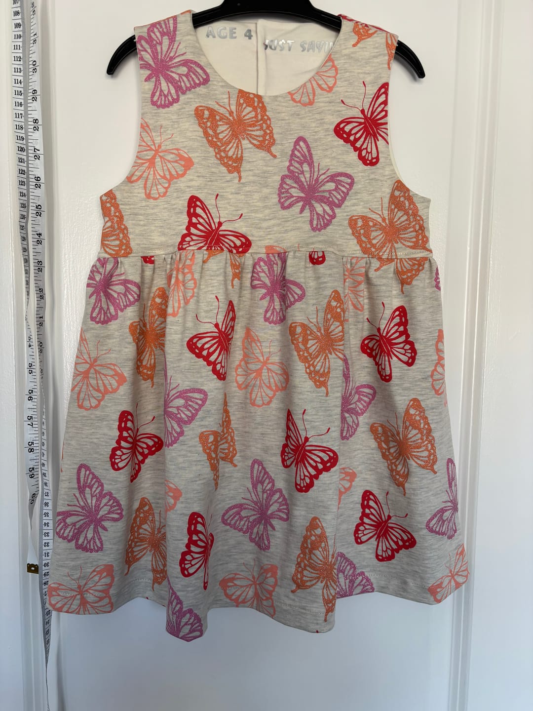Customer photo review of Glitter Butterflies Melange Cotton Jersey Fabric