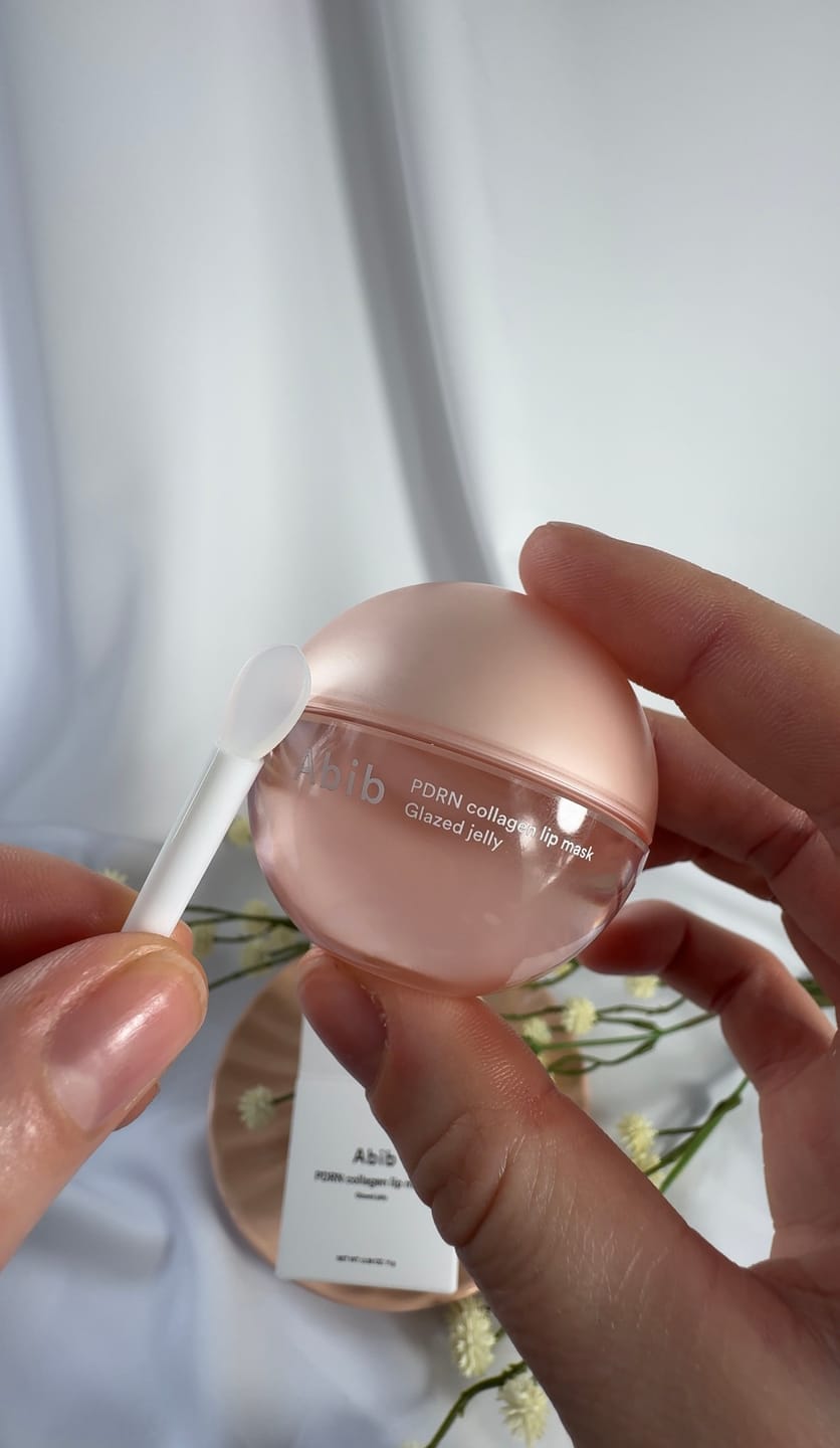 Customer photo review of PDRN Collagen Lip Mask Glazed Jelly