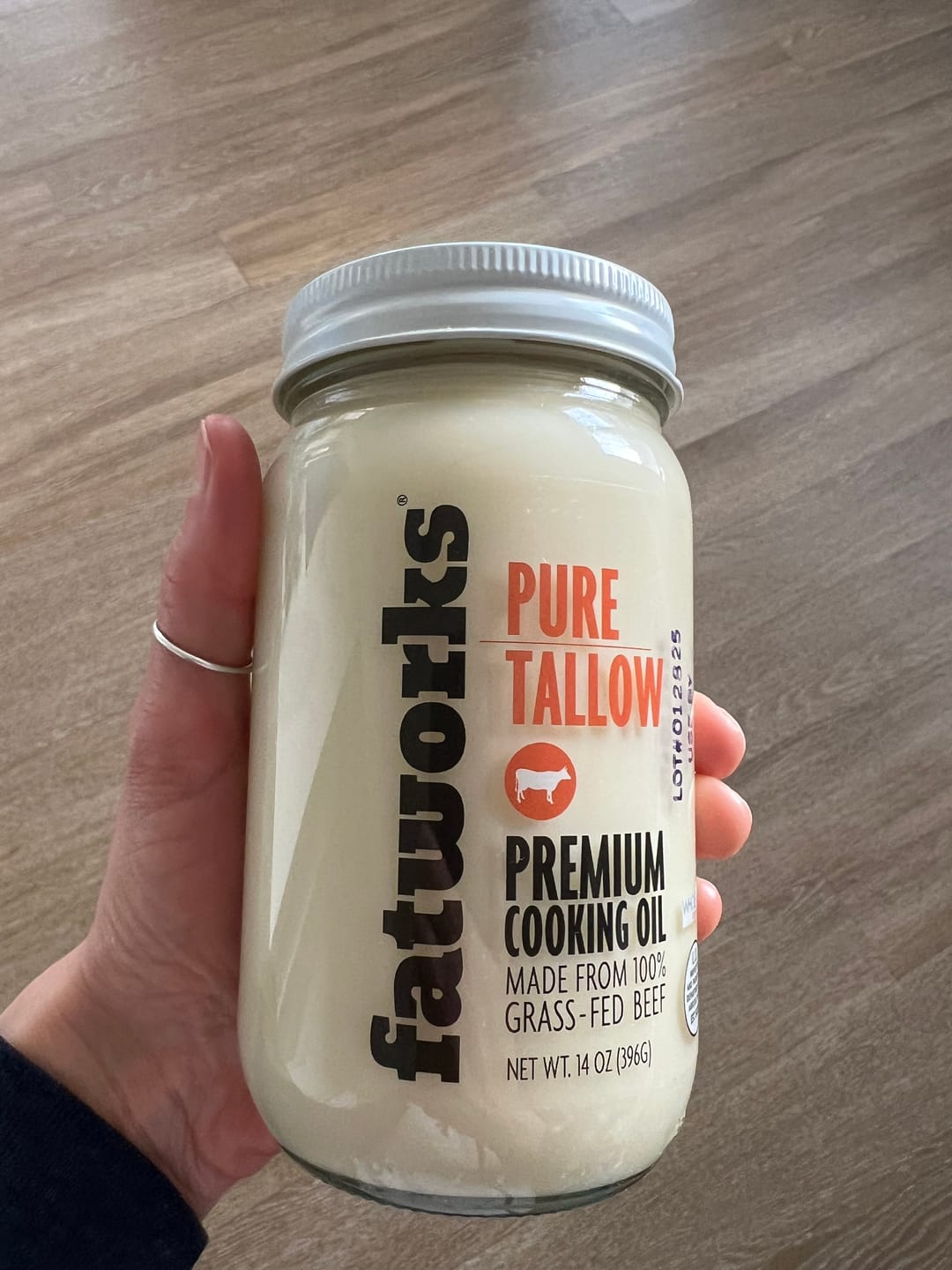 Customer photo review of Grass Fed Beef Tallow (14 oz)
