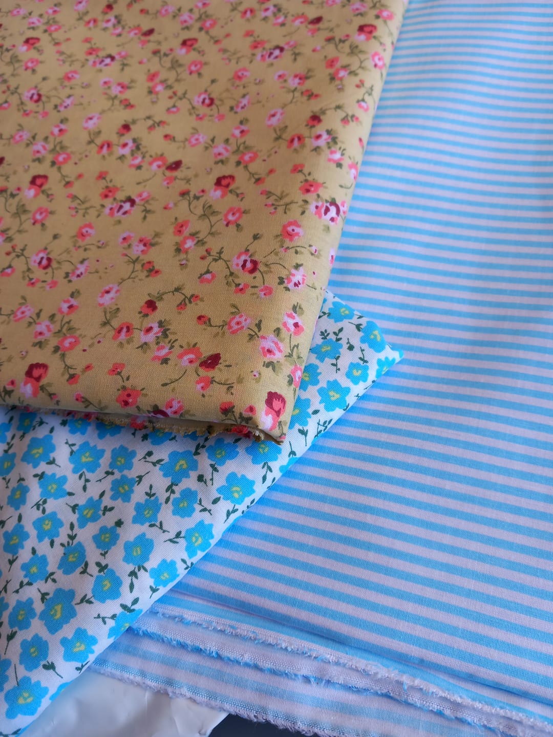Customer photo review of Candy Stripes Polycotton Fabric
