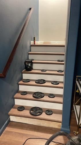 Customer photo review of Seville Oak Brown Stair Tread