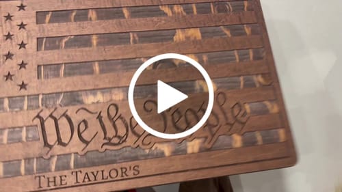 Customer video review of PERSONALIZABLE WE THE PEOPLE