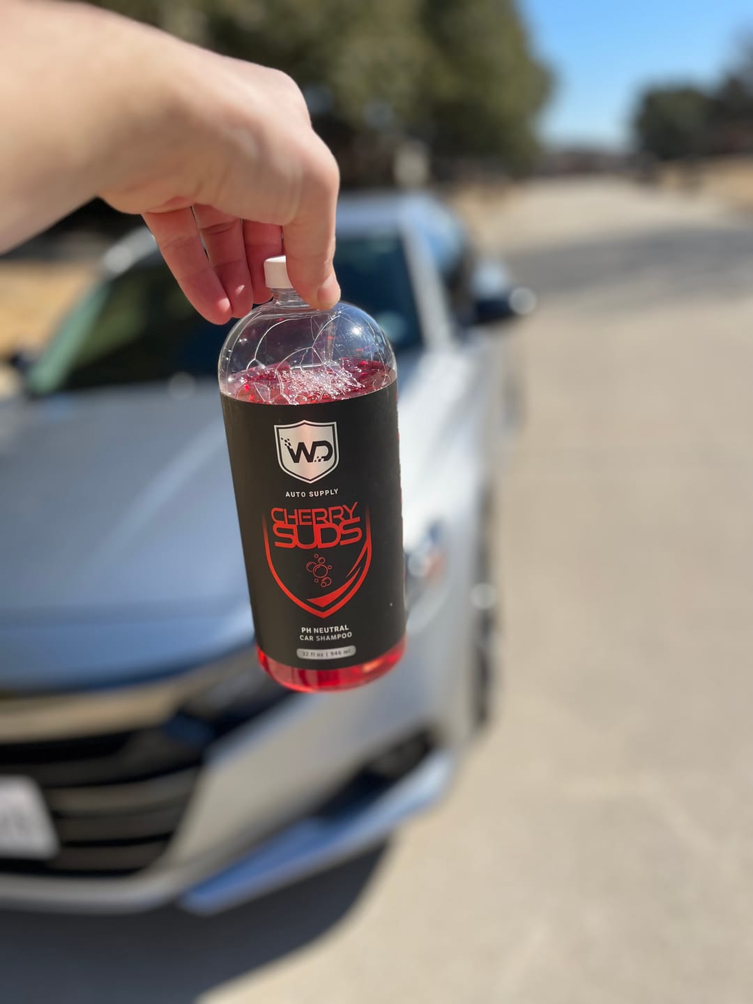 Customer photo review of Cherry Suds Car Wash Soap 32oz.