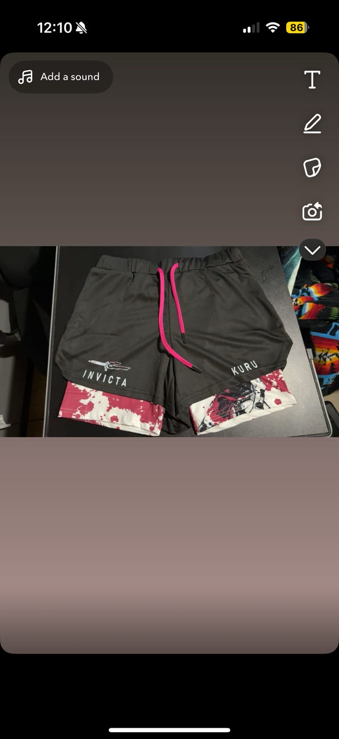 Customer photo review of Vengeance Performance Shorts