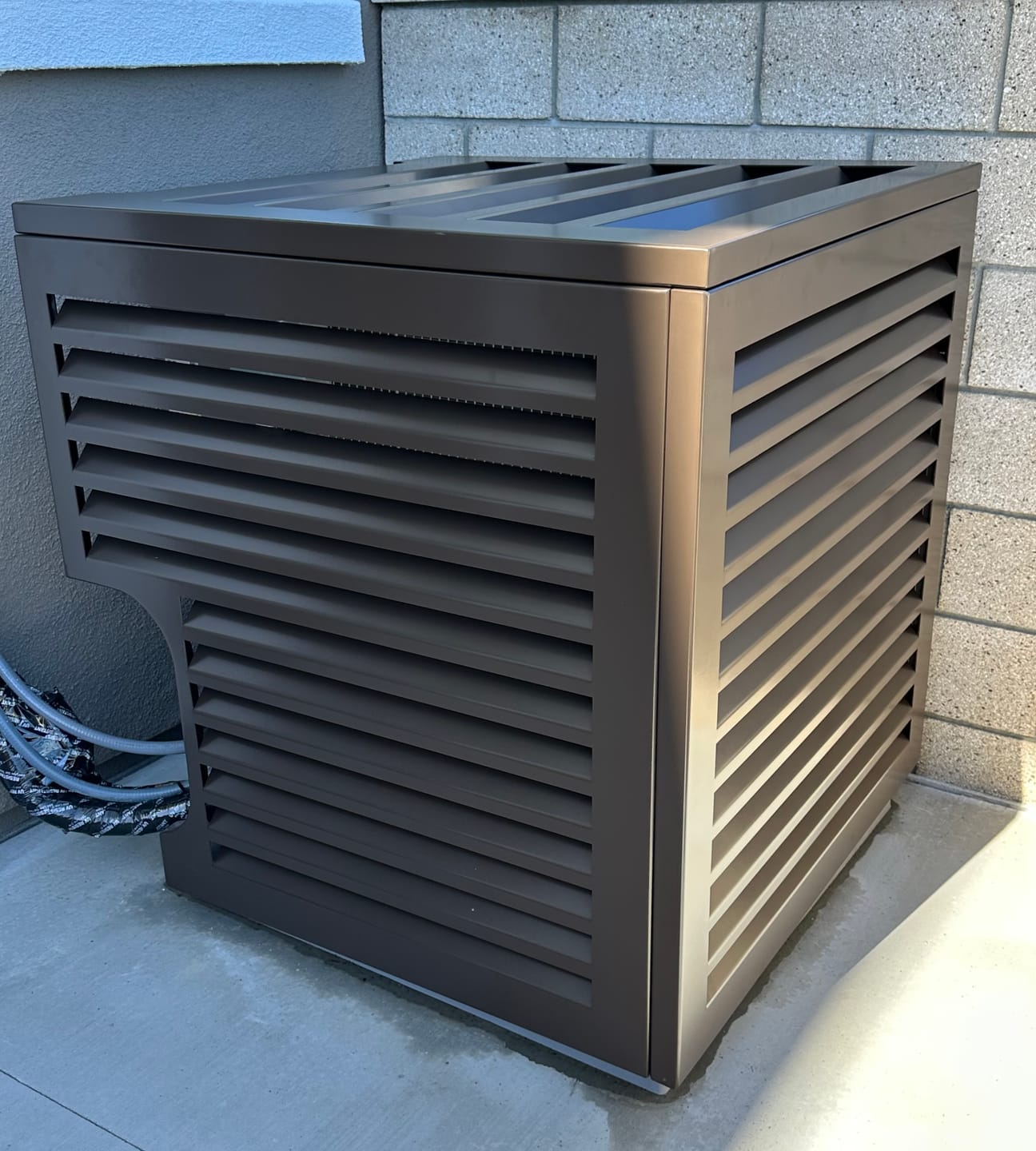 Customer photo review of Central AC Cover - Bronze