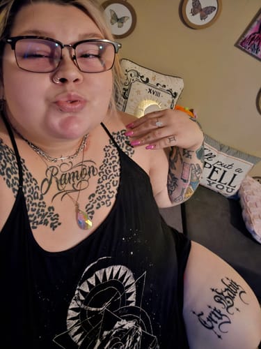 Customer photo review of Templar Necklace