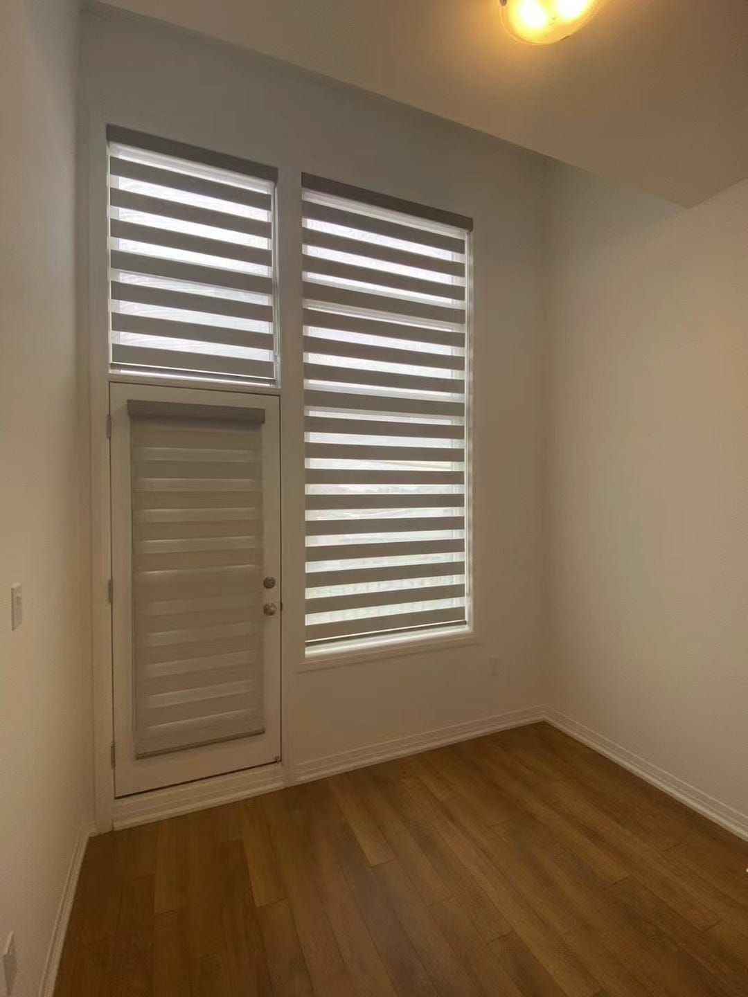 Customer photo review of Room Darkening Zebra Shades