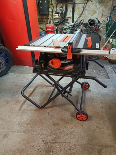 Customer photo review of Scie sur table 255mm Evolution RAGE5-S avec lame multi-matériaux TCT + lame bois supplémentaire